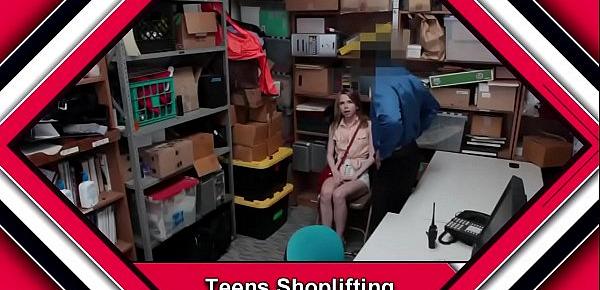  Sweet blonde shoplifters have to suck deep the officer
